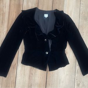 ARMANI VELVET FLOWY JACKET